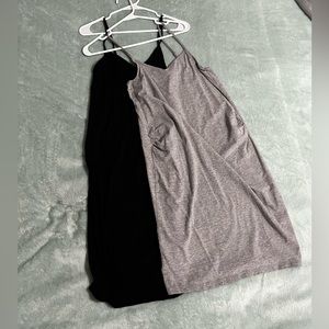 2 maternity dresses.